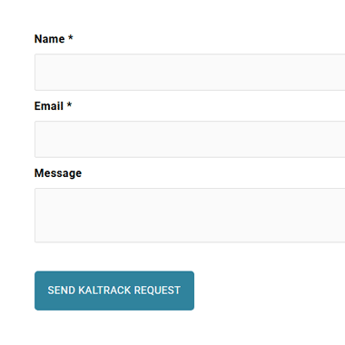 KalTrack Step 1 - Sign Up